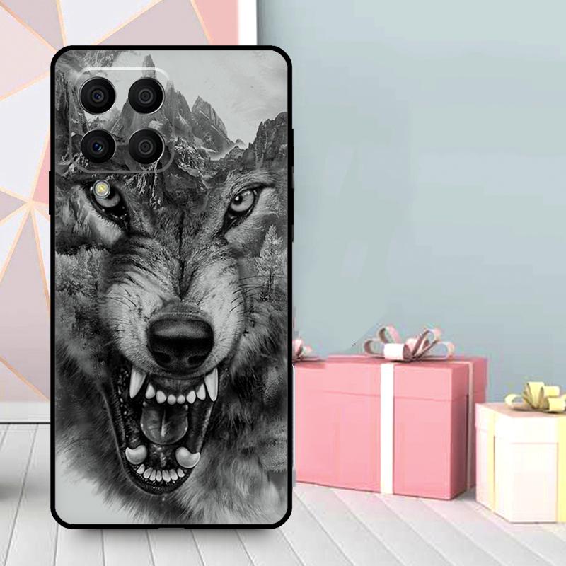 Чехол Животное Волк Воющий для Samsung Galaxy M16 M31 M21 M13 M33 M53 M15 M35 M55 M36 M56 M12 M32 M52 M14 M34 M54