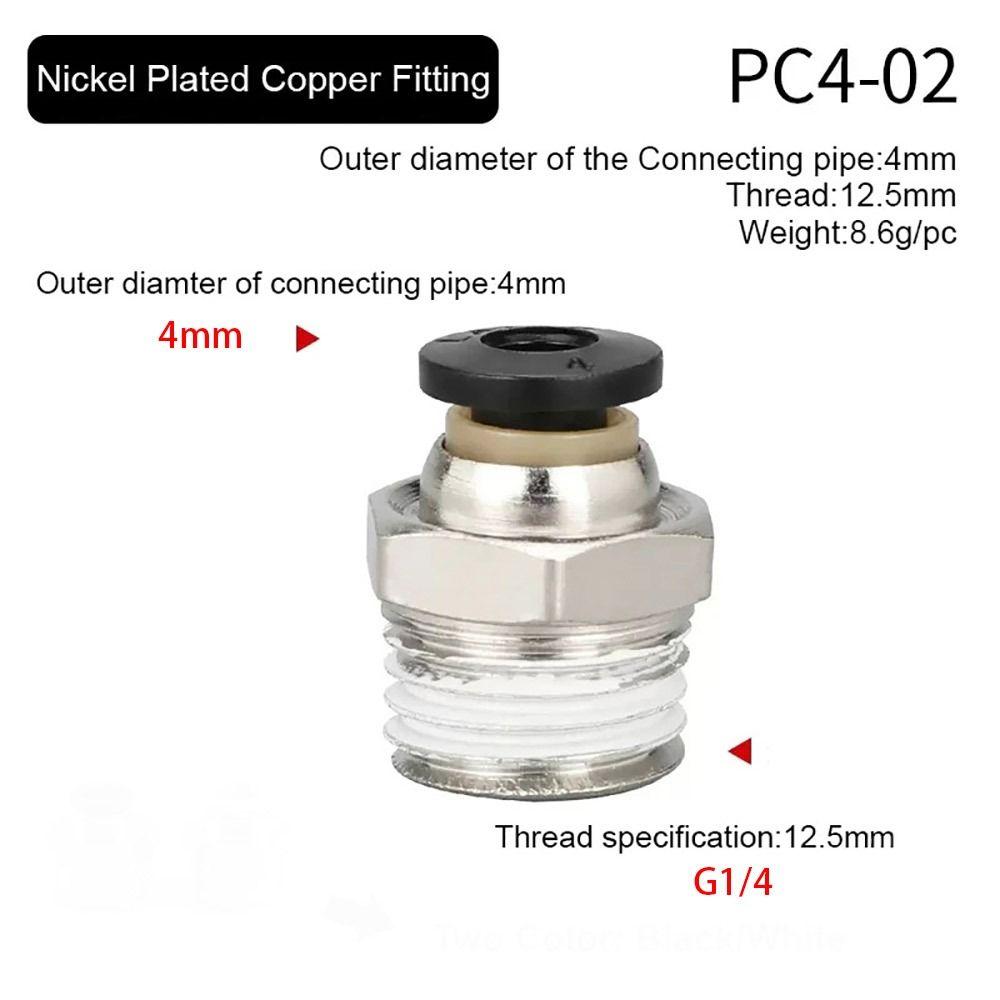 1Pcs Pipe Fitting Air Connector 1/8" 1/4" 3/8" 1/2" Male Thread Quick Connecors