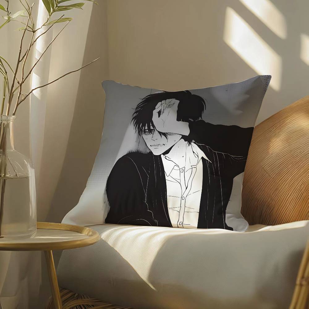 Мультяшное Аниме DEVILS LINE-L Наволочка Шелковистая элегантная Комфорт Диван-кровать Невидимая молния Пляжная наволочка