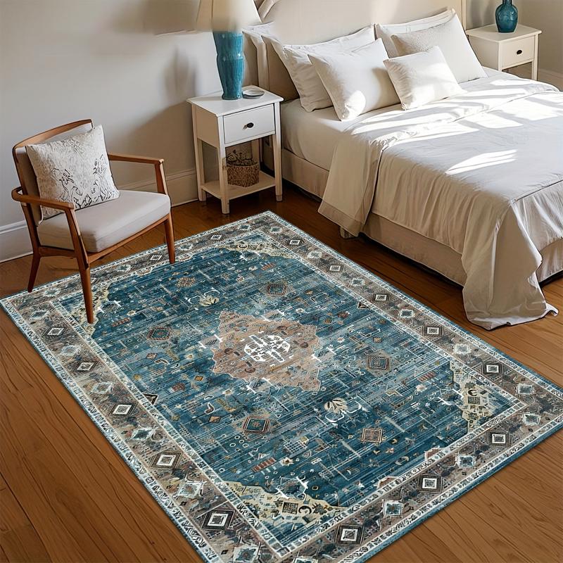 Bohemian Carpet Durable Area Rug Non-Slip Living Room Carpets Bedroom Floor Mat Washable Entry Door Mat Easy To Clean Gift