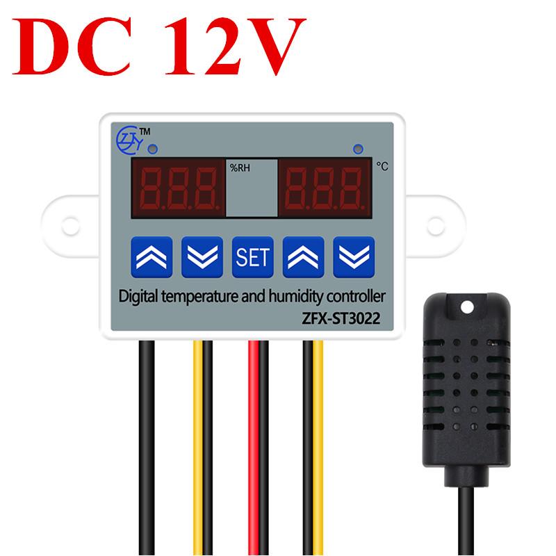 ZFX-ST3022 Temperature Controller Dual Thermometer Digital Temperature and Humidity Controller Thermostat Incubator