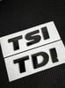 1 шт. Стикер TDI TSI с глянцевым черным покрытием ABS для автомобиля, задняя наклейка для VW Touareg, аксессуары для автомобиля
