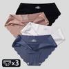 3Pcs/set Women Seamless Panties M-XL Low Waist Briefs Ladies Soft Underwear Sexy Wavy Edge Underpants Female Lingerie