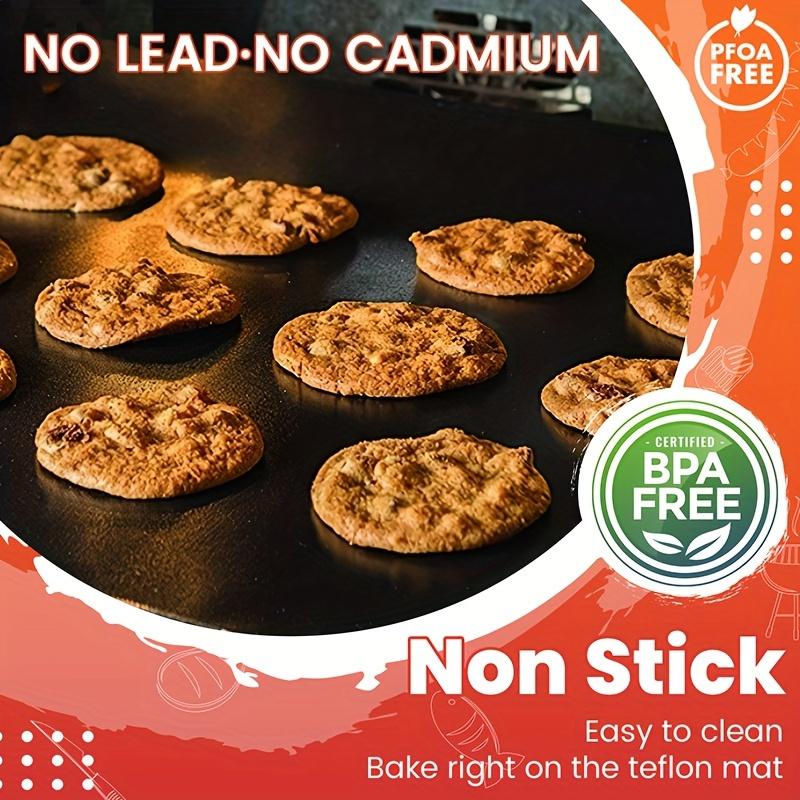 2 шт. подкладки для нижней части микроволновой печи, не содержащие BPA и PFOA, коврики для духовки толщиной 16x13 дюймов, прочные антипригарные коврики для грилей и барбекю