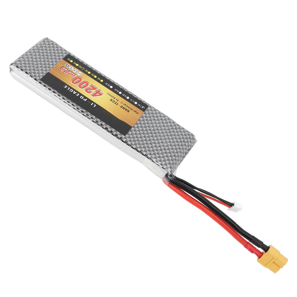 7.4V 2S 4200mAh 45C литиевая батарея XT60 Plug RC батарея для самолета вертолета квадрокоптера дрона