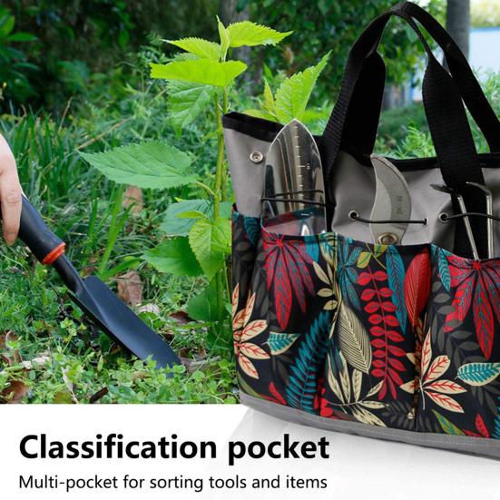 Садовая сумка для инструментов Yousheng с 9 карманами, водонепроницаемая, прочная, оксфордская, садовая сумка, большая вместимость, сумка-органайзер для садовых инструментов, сумка для хранения