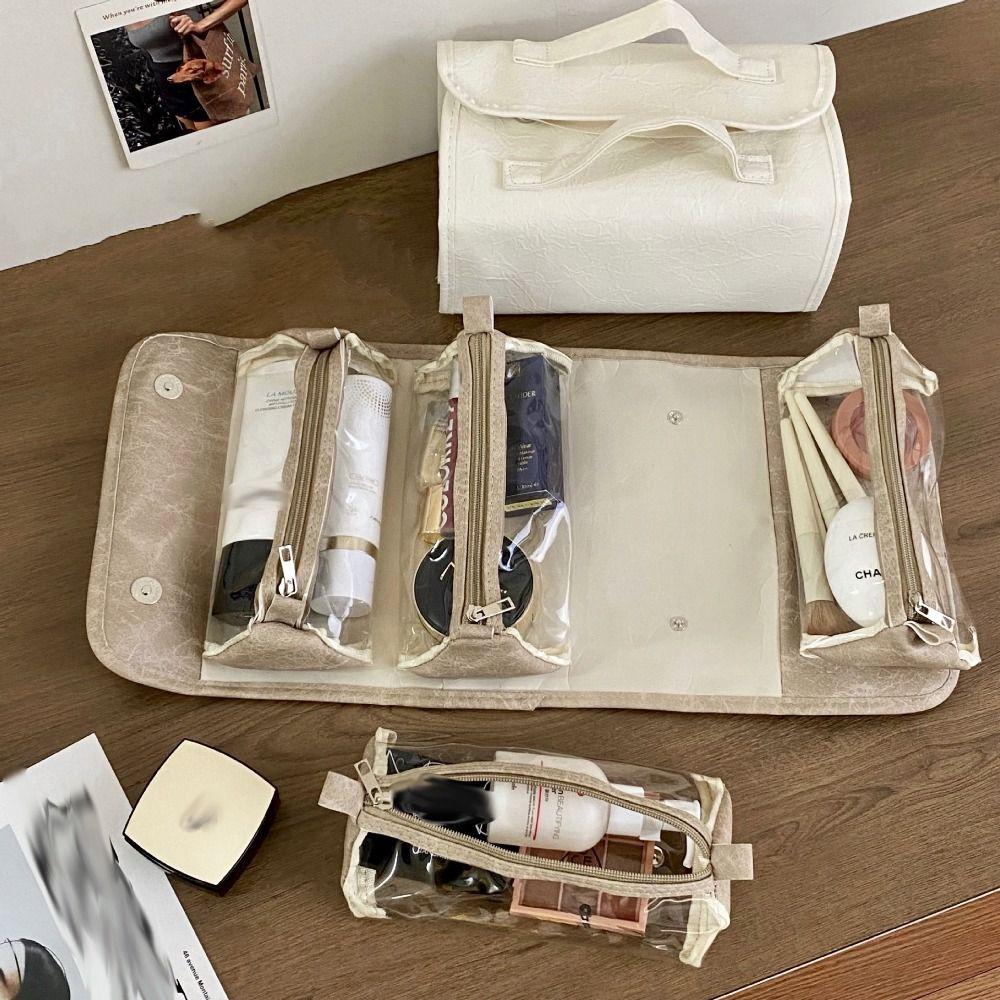 Водонепроницаемая многофункциональная косметичка-мультипуч Дорожная сумка для мытья принадлежностей Модная косметичка для макияжа Дорожная