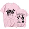 Ghostemane Double Sided Print T-shirt Men Women  Fashion Hip Hop Metal Gothic Rock T Shirt Oversized Loose Streetwear