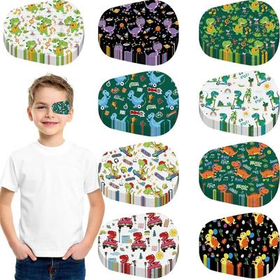 10 шт. новые детские тренировочные ортотопические корректирующие тени для век при амблиопии, мультяшные патчи для глаз, красочные окклюзионные медицинские повязки для глаз, повязки