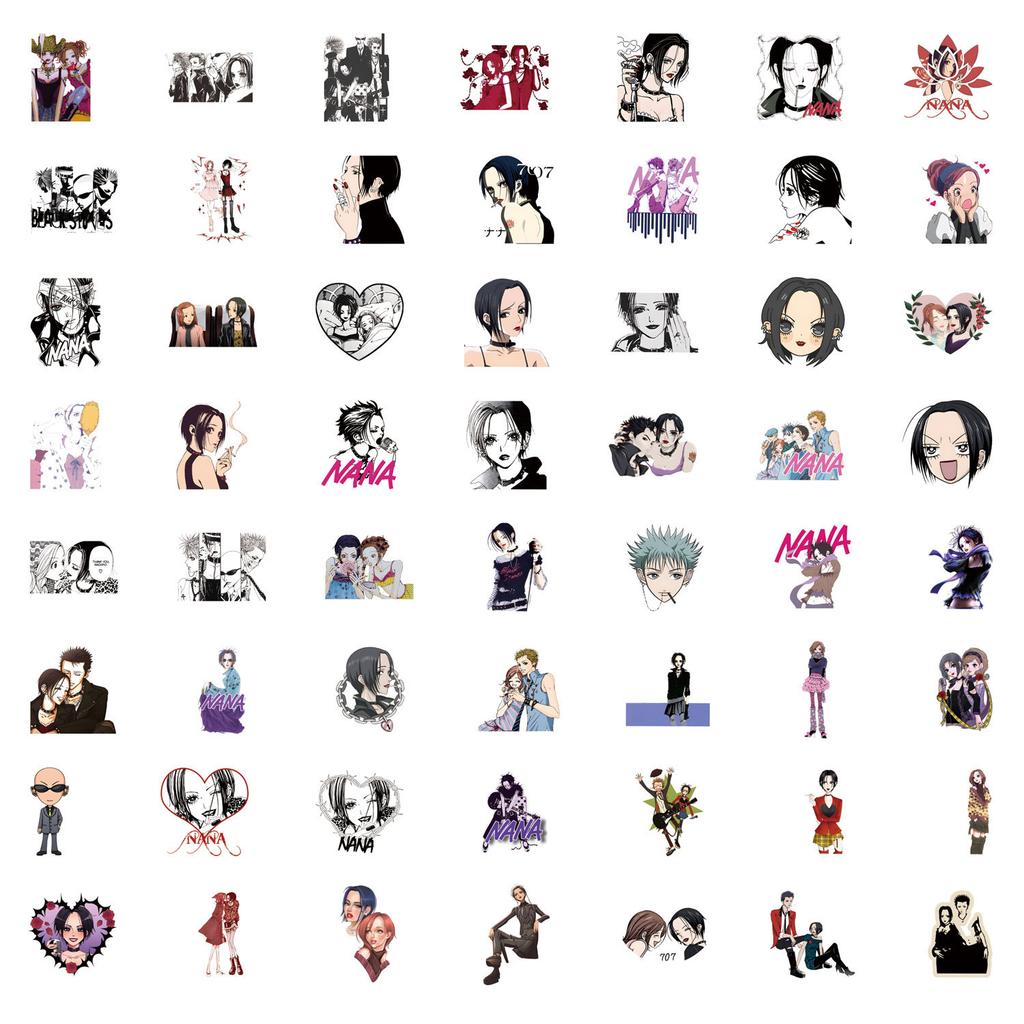 55 Новых Анимационных Граффити Наклеек Нана Украсьте Ноутбук Чемодан Мобильный Телефон DIY Наклейки