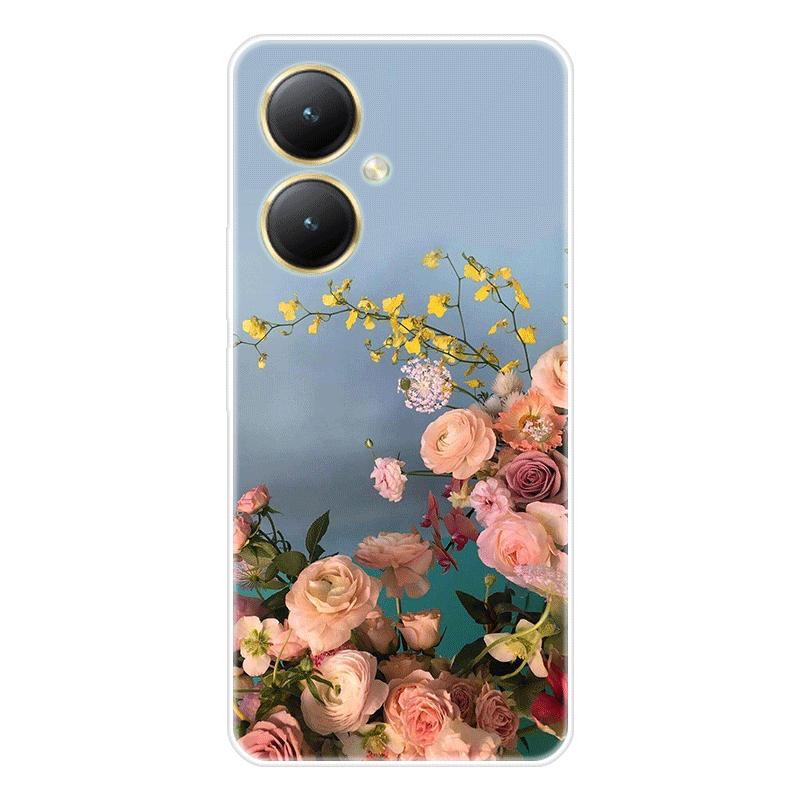 Для Vivo Y27 4G Y 27 5G чехол Мягкая силиконовая задняя крышка Чехол для телефона с рисунком из мультфильма Разнообразие