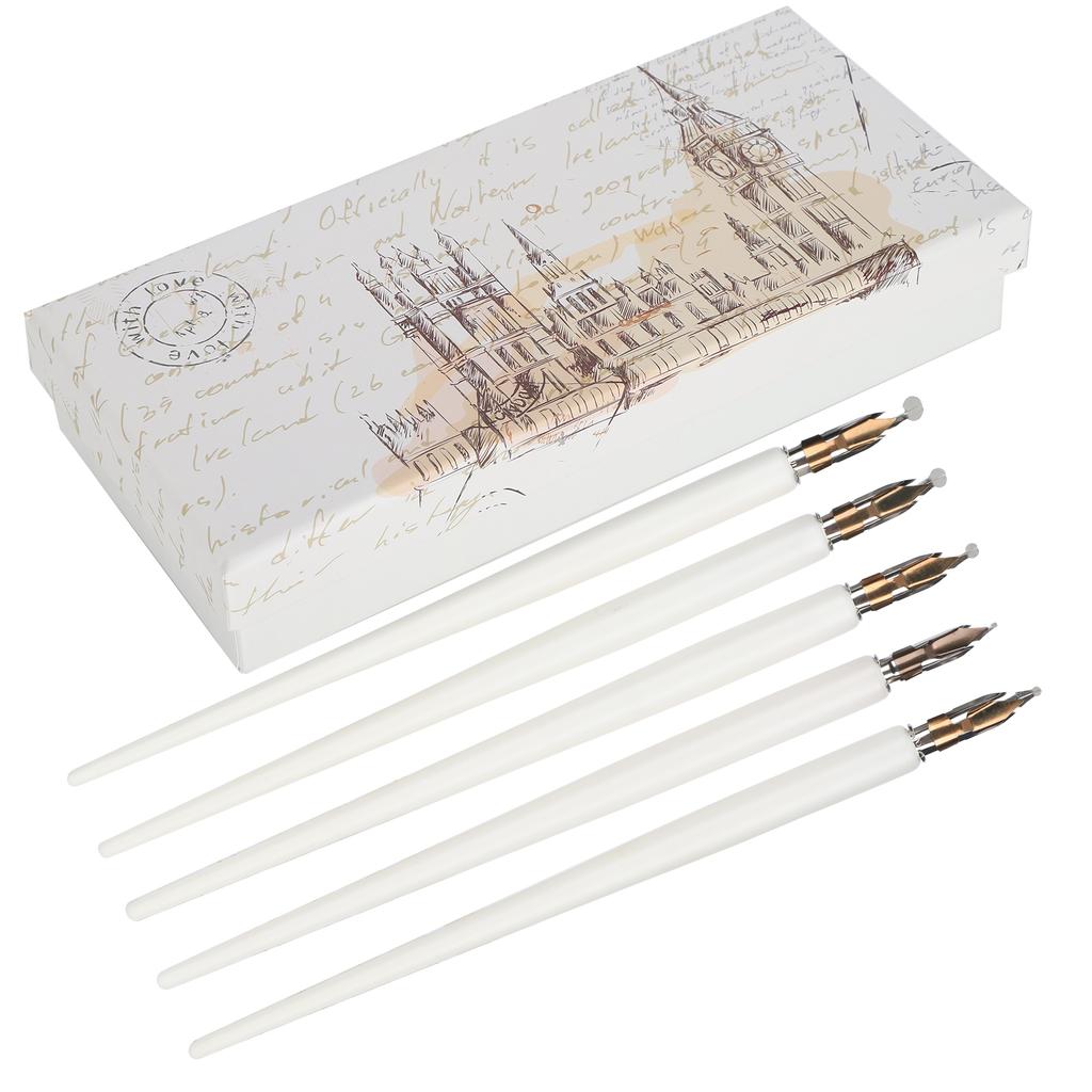 Деревянная ручка перьевая ручка для домашнего офиса искусство живопись каллиграфия перьевая ручка набор подарочный