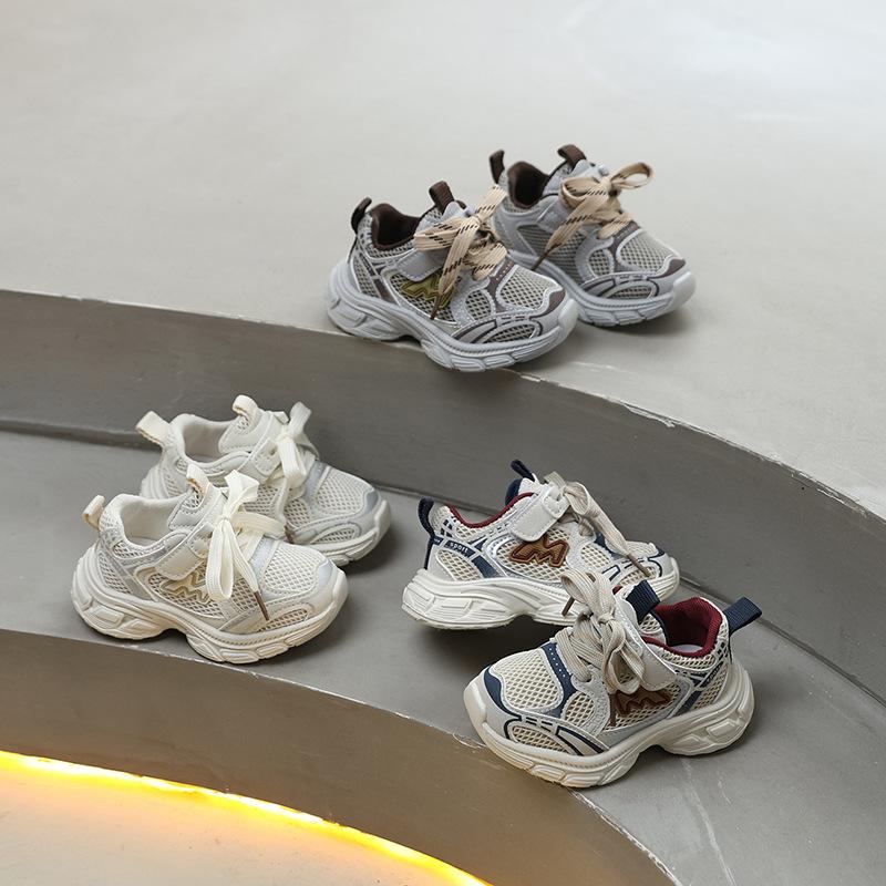 Children's sports shoes for spring and autumn, unisex kids' dad shoes, outdoor casual soft-soled non-slip running shoes, breathable and comfortable