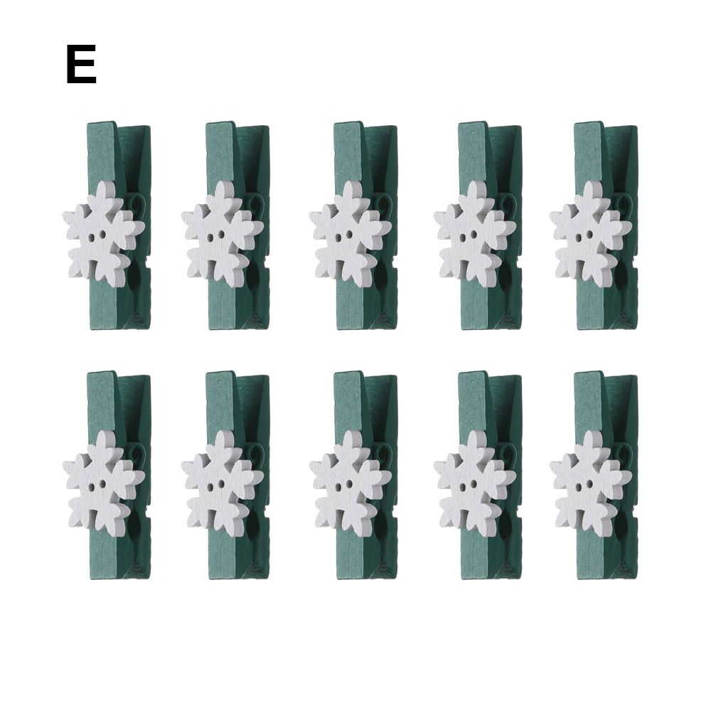 Декор для вечеринки снежинки лось рождественский орнамент держатель для карт рождественские деревянные зажимы зажим для бумаги фотоприщепки