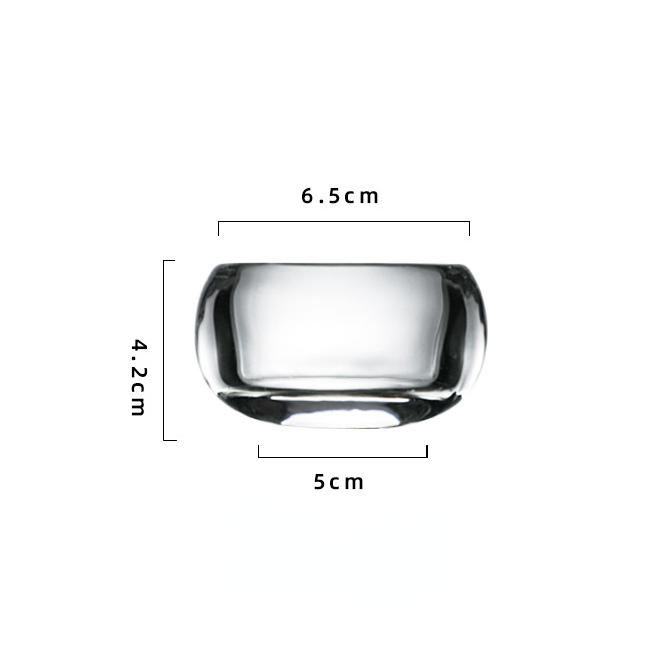 Набор из 2 шт. Посуда Хрустальное стекло 80 мл Мастер-чашка Диспенсер для воды Кавайная Утолщенная Чайная чашка Дом Кофейная посуда Чайная посуда Кофейные чашки