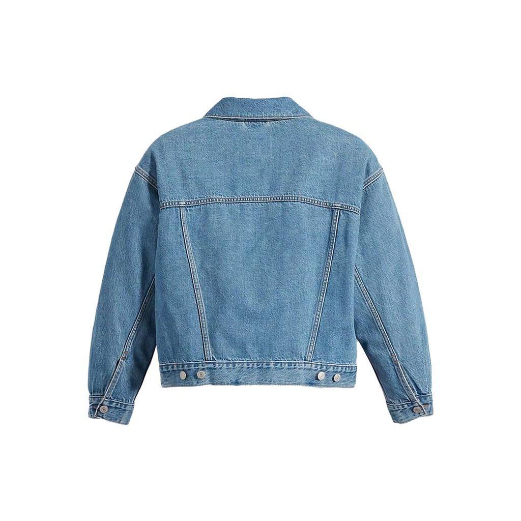 Куртка Levis Color Block на пуговицах с длинным рукавом Женские куртки Синяя A6049-0000