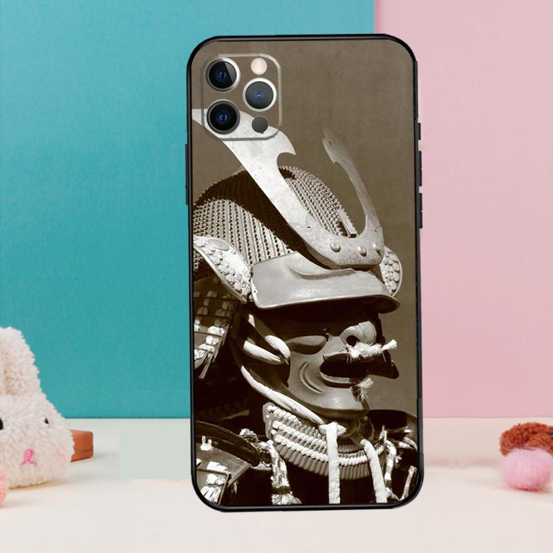 Japanese Samurai Case For iPhone 14 13 12 11 15 16 Pro Max X XR XS Max 14 Plus Soft Back Cover