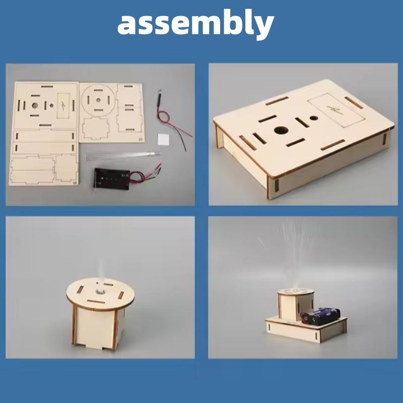 Набор для сборки цветной оптоволоконной лампы своими руками, STEAM-игрушки, креативный научный эксперимент, игрушка-пазл ручной работы, мелкосерийное изобретение для детей