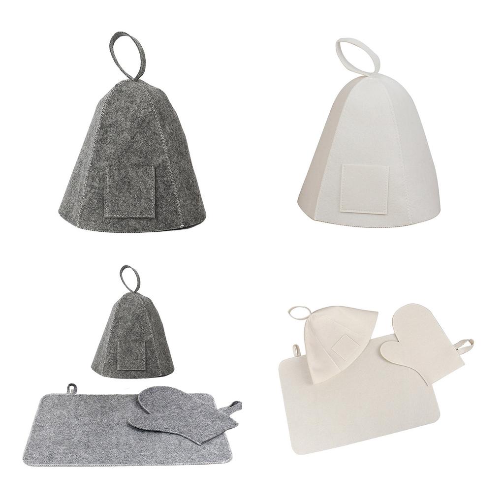 Шапочка для сауны с защитой от жары, утолщенная шерстяная фетровая шапочка для душа, тюрбан для волос, быстросохнущее полотенце, шапочки для сауны, аксессуары для ванной комнаты