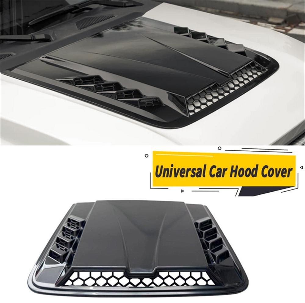 Универсальная накладка-воздухозаборник на капот автомобиля, черная