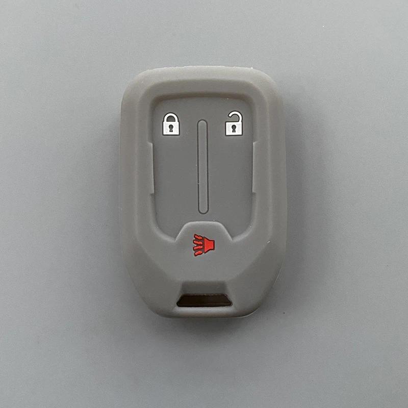 Силиконовый чехол для автомобильного ключа, брелок для Chevrolet Suburban Silverado GMC Terrain Yukon Tahoe Sierra Smart Auto Accessories Key Ring
