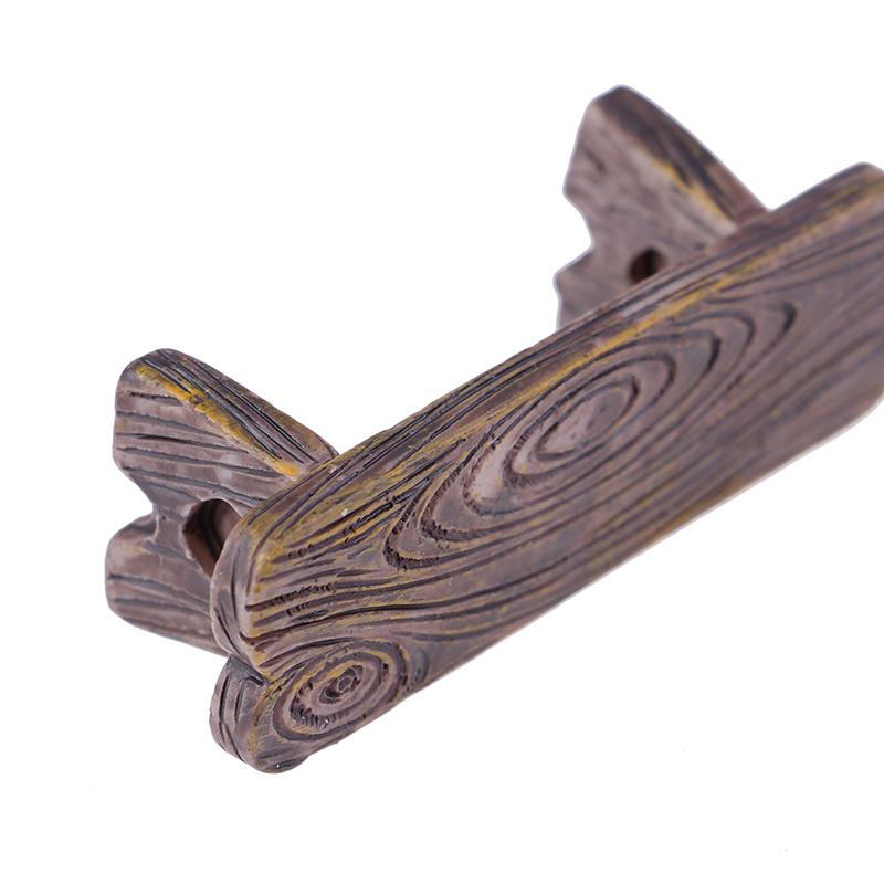 2шт мини деревянная скамейка украшения для дома фигурки Diy аквариум/кукольный домик декор