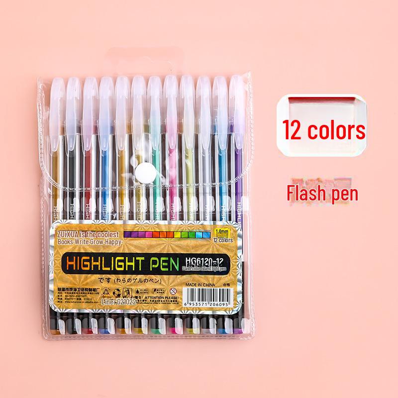 Ручка Luminous Quicksand Silver: Перламутровый маркер, меняющий цвет, для флуоресцентных заметок