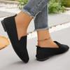 Женская летняя обувь 2024, простая противоскользящая обувь с низким берцем на плоской подошве и круглым носком, уличная повседневная удобная дышащая женская обувь