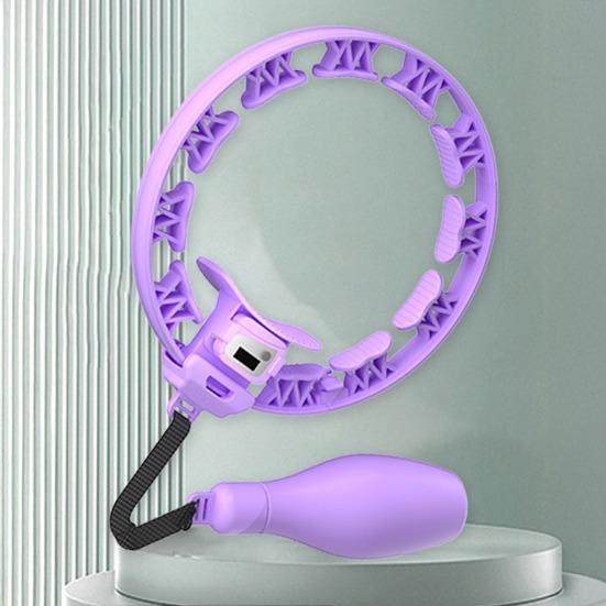 Smart Weighted Fitness Hoop with Counter Adults Weight Loss Fat Burning Waist Toning Fitness