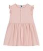Хлопковое белое платье A09N4 светло-розовое 36 месяцев 95 см [Petit Bateau]