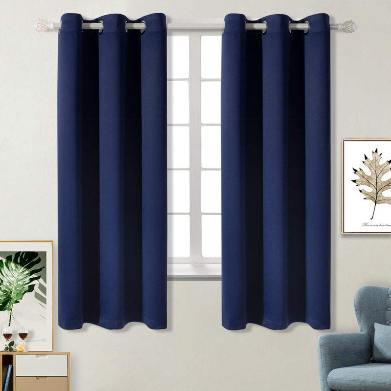 1 Panel Blackout Curtains for Bedroom Thermal Insulated Room Darkening Curtain for Living Room