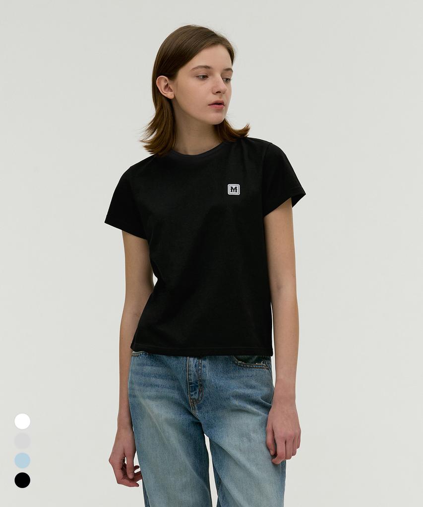 MONGDOL [4Color] Cutoff Logo Short Sleeve T-Shirt Mdts048