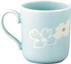 Hanae Mori Pair of Floral Dishwasher and Microwave Perfect as a Gift or Wedding Made in "Fleur" Mugs, Approx. 300ml, Design, Safe, Gift, Japan,
