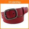 Girl Color Solid Fashionable Pure Leather Belt D Shaped Buckle Daily Use Casual
