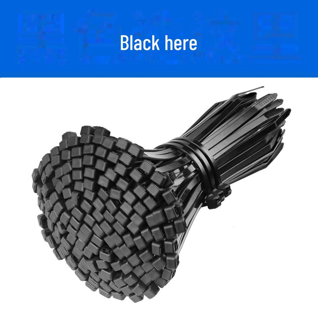 Multicolor Nylon Self-Locking Cable Ties, 4x200mm - Red, Yellow, Blue, Green