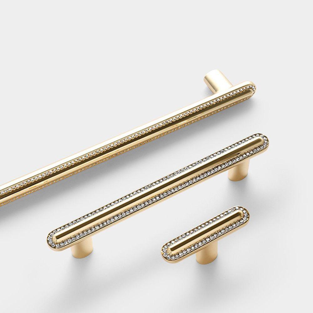 Diamond Crystal Crystal Drawer Pulls Zinc Alloy Furniture Hardware Handles Shoe Cabinet