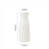 1Pc Modern Flower Vase White Plastic Basket Nordic Home Living Room Decoration Ornament Flower Arrangement