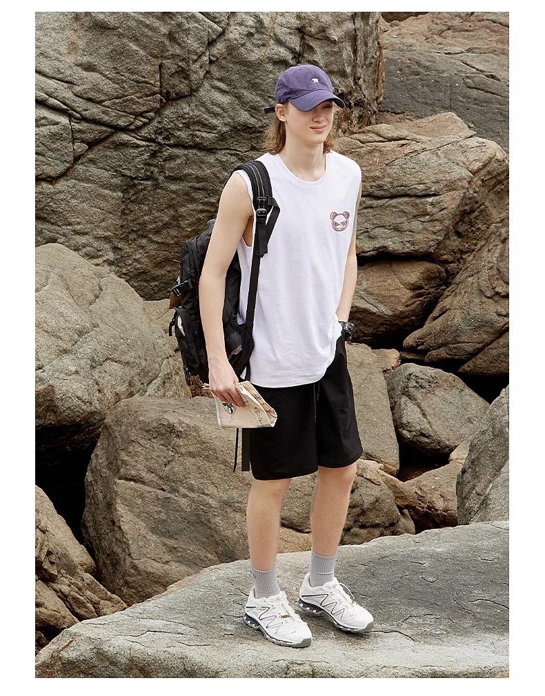 Cool and breathable vest, trendy brand ice silk sports quick drying sleeveless t, summer new item