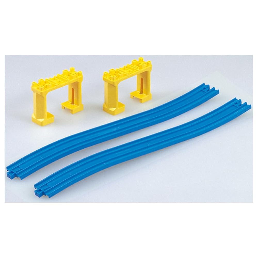 TAKARA TOMY Plarail New Slope Track (2 pcs, includes 2 Block Bridge Supports) R-06