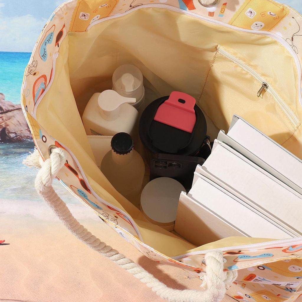 Большая летняя пляжная сумка-тоут – Повседневная сумка через плечо