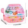 Lovely Mini Simulation Fish Tank Cartoon Music Interactive Aquarium Toys  Children Toys