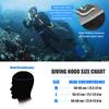 3mm Thermal Neoprene Diving Hood Wetsuit Hat Warm Diving Cap for Water Sports