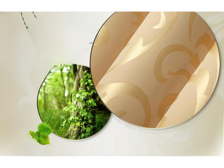 3D обои Acanthus Leaf Silver — нетканый дизайн для спальни, гостиной и ТВ-дивана