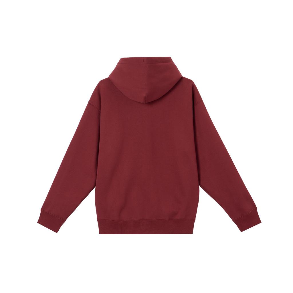 Nike Толстовка с капюшоном Solo Swoosh Solid Color Logo Drawstring, мужская, темно-красная, DX1355-677