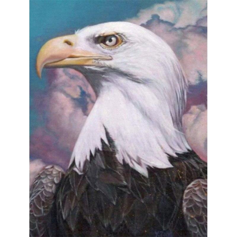 5D DIY Алмазная картина Белоголовый орлан Алмазная вышивка животных вышивка крестиком полная круглая дрель ремесла ручной домашний декор подарок