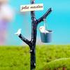 1/2PCS Resin Craft Micro Landscape Desktop Ornament Fairy Garden Welcome Stake Figurine Mini Road Sign Simulation stone signpost