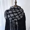 Scarf Women's New Winter Imitation Cashmere Warm Thickened Tic-tac-toe Plaid Shawl