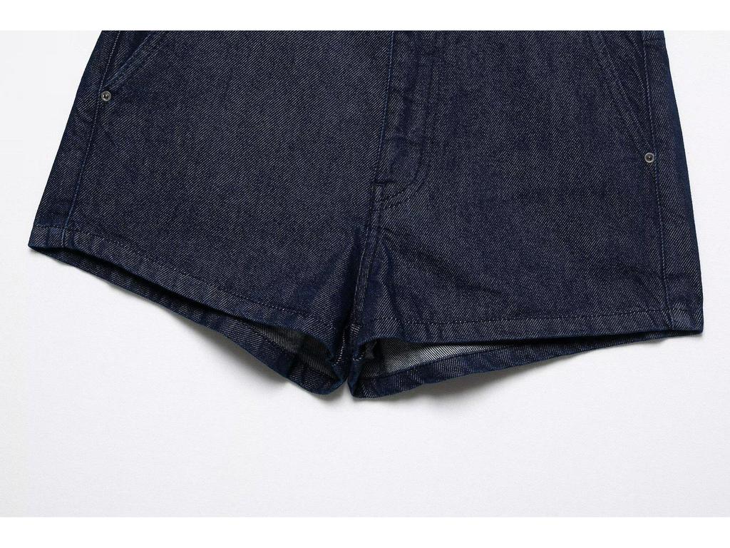 Летний женский модный джинсовый комплект с карманами: куртка и шорты, 2025