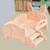 Wooden Mini Bed Doll Accessories for BJD Dolls Photo Props Animal Shape Furniture