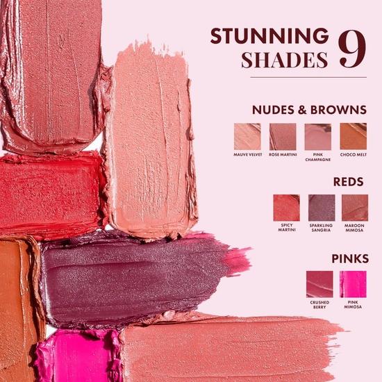 MCaffeine Shades Creamy Matte Kiss Bullet Lipstick | Увлажняющая и легкая | Содержит масло какао и витамин E | 3,5 г - Mauve Velvet